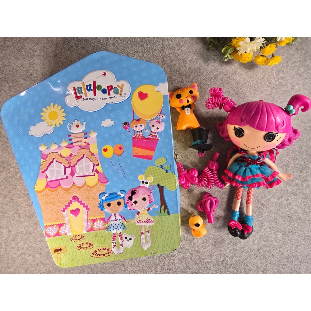 Lalaloopsy Doll Lot Harmony B Sharp w/ Pet Interactive Sings 2012 w/ Case & Duck